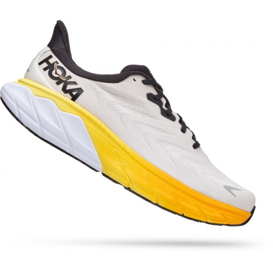 Hoka Arahi 6 Road Running Shoes Nimbus Cloud/Blanc De Blanc Men