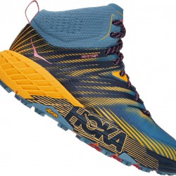 Hoka Speedgoat Mid 2 GTX Hiking Boots Provincial Blue/Saffron Women